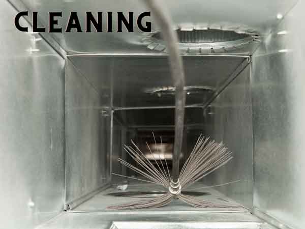 Cleaning air duct