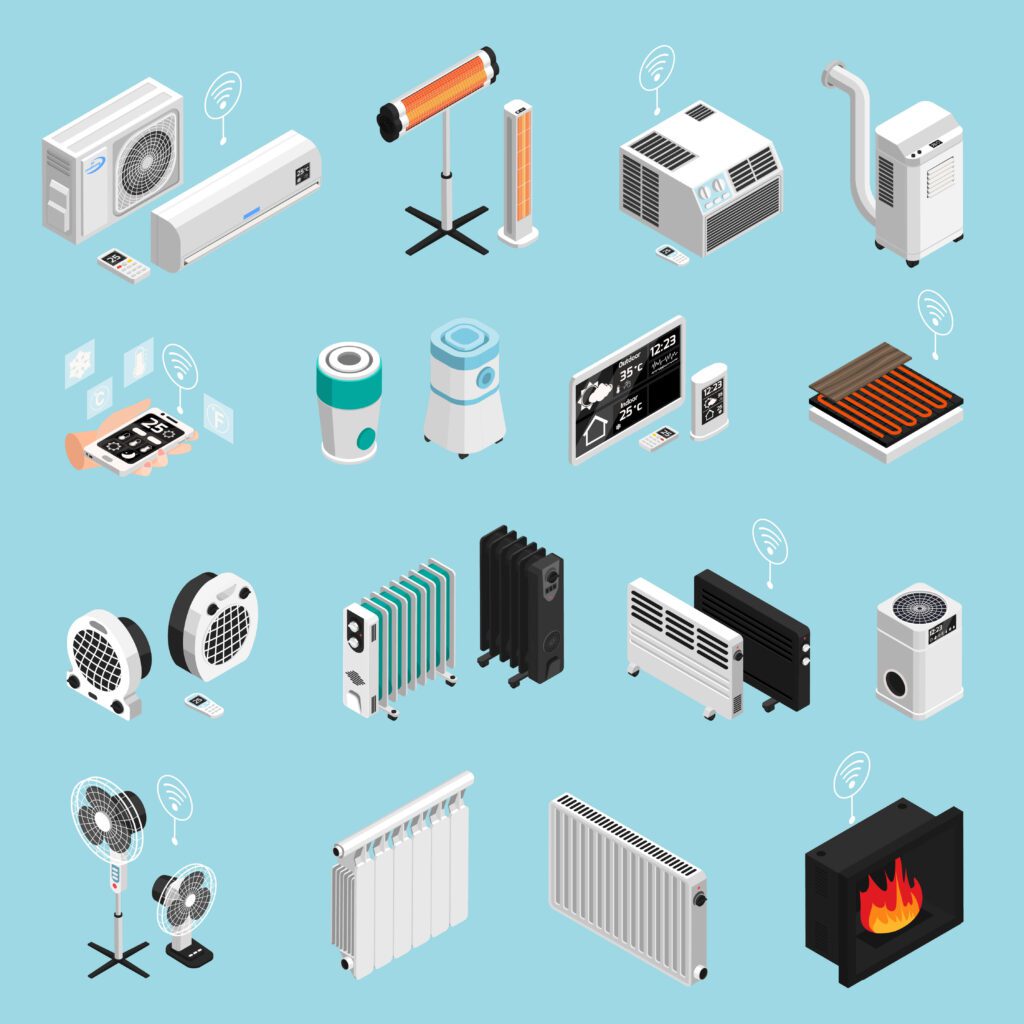 Many kinds of AC and tools of ac